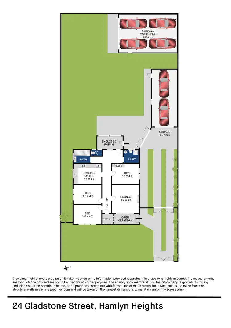Floorplan of Homely house listing, 24 Gladstone Street, Hamlyn Heights VIC 3215