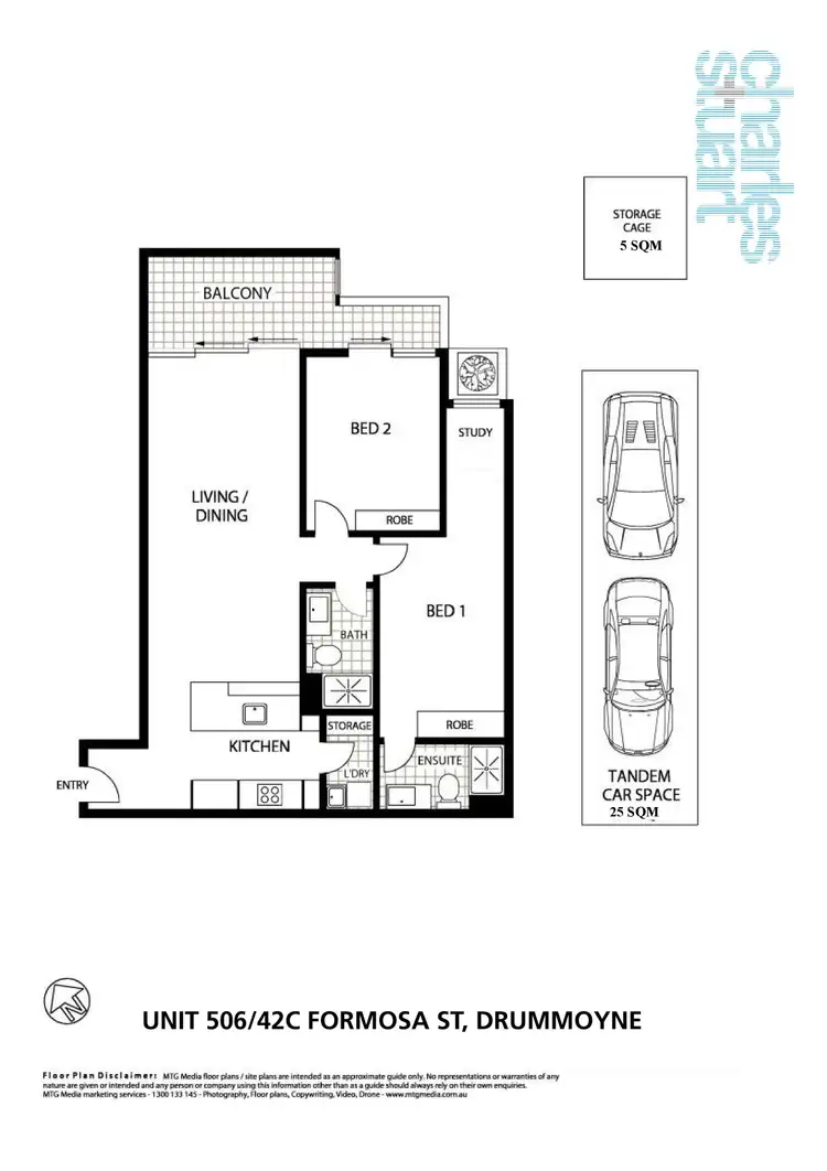 Floorplan of Homely apartment listing, 506/42C Formosa Street, Drummoyne NSW 2047