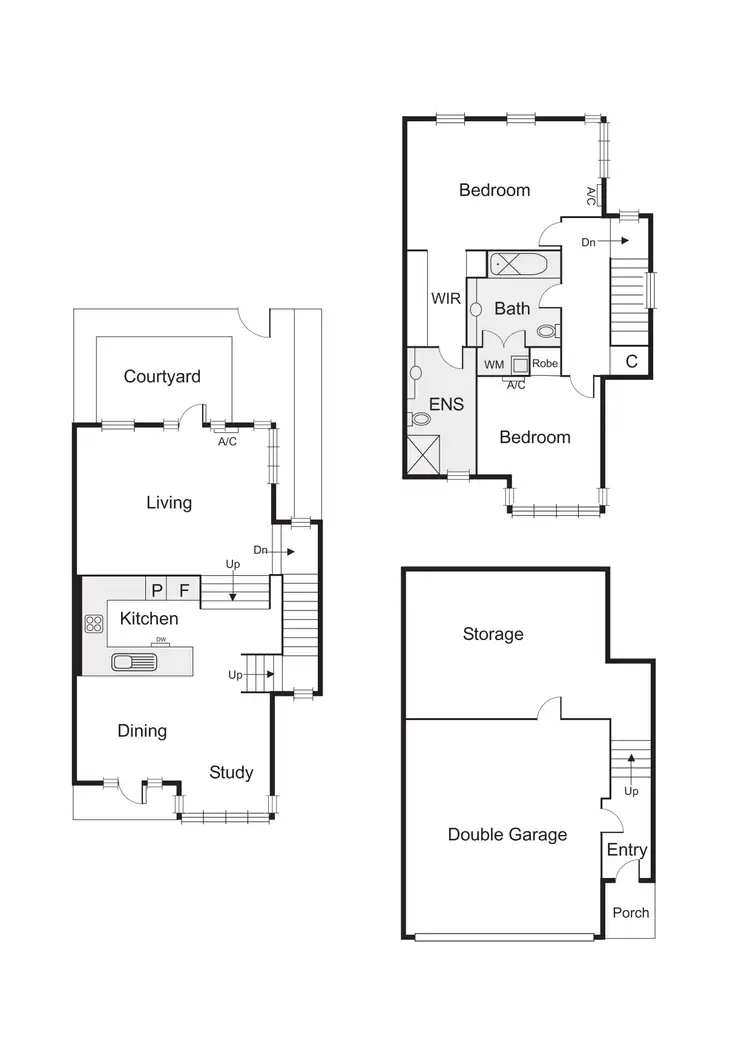 Floorplan of Homely townhouse listing, 115 Esplanade East, Port Melbourne VIC 3207
