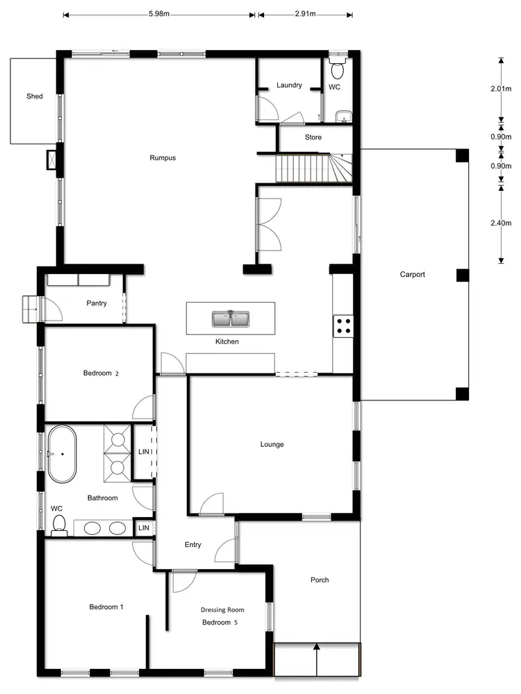 Floorplan of Homely house listing, 12 Campbell Court, Altona VIC 3018