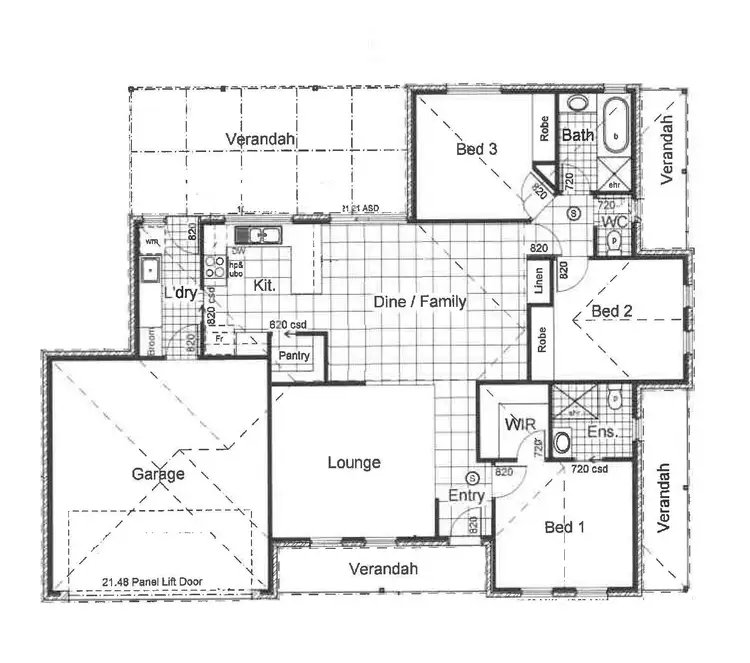 Floorplan of Homely house listing, 19 Central Park Drive, Mildura VIC 3500
