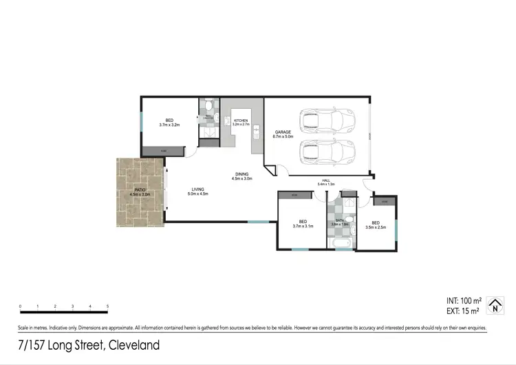 Floorplan of Homely villa listing, 7/157 Long Street, Cleveland QLD 4163