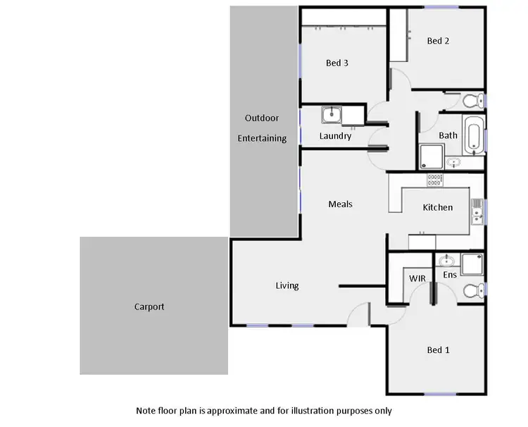 Floorplan of Homely house listing, 31 Hollywood Boulevard, Mildura VIC 3500