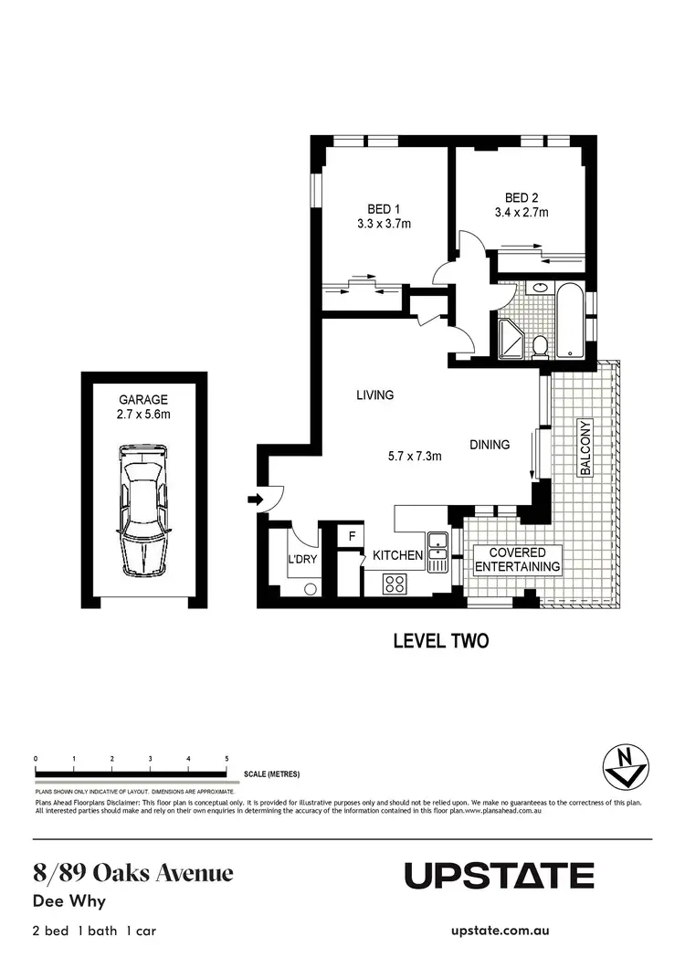 Floorplan of Homely unit listing, 8/89 Oaks Avenue, Dee Why NSW 2099
