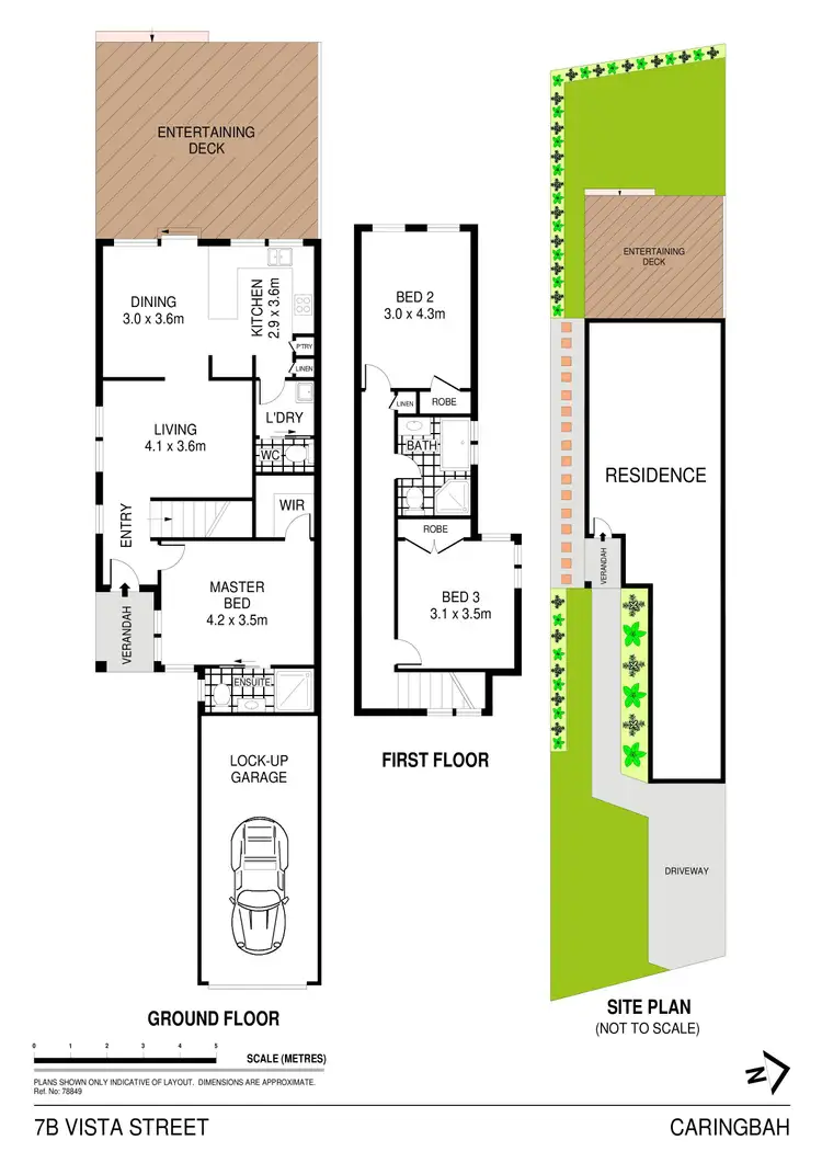 Floorplan of Homely semi-detached listing, 7B Vista Street, Caringbah South NSW 2229