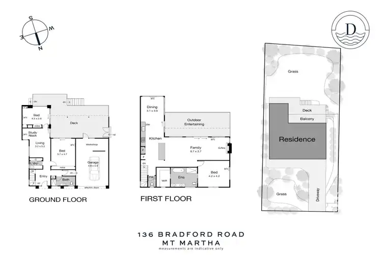 Floorplan of Homely house listing, 136 Bradford Road, Mount Martha VIC 3934