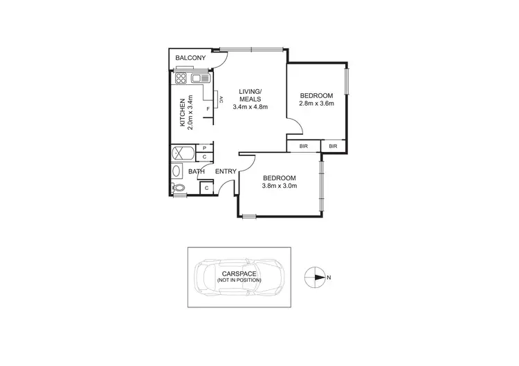 Floorplan of Homely apartment listing, 9/8 Newstead Street, Maribyrnong VIC 3032