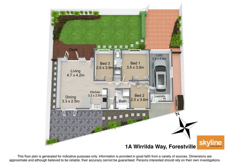 Floorplan of Homely house listing, 1A Wirrilda Way, Forestville NSW 2087