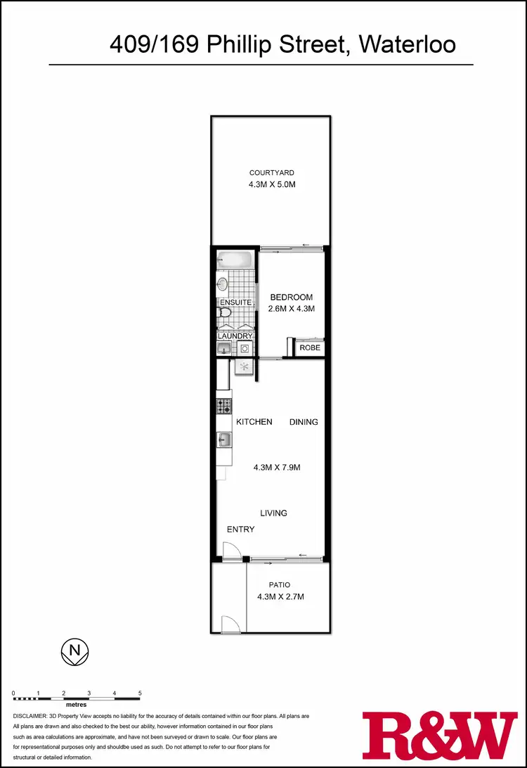 Floorplan of Homely apartment listing, 409/169-175 Phillip Street, Waterloo NSW 2017