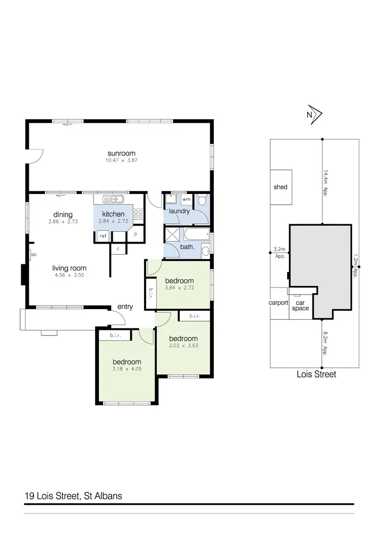 Floorplan of Homely house listing, 19 Lois Street, St Albans VIC 3021