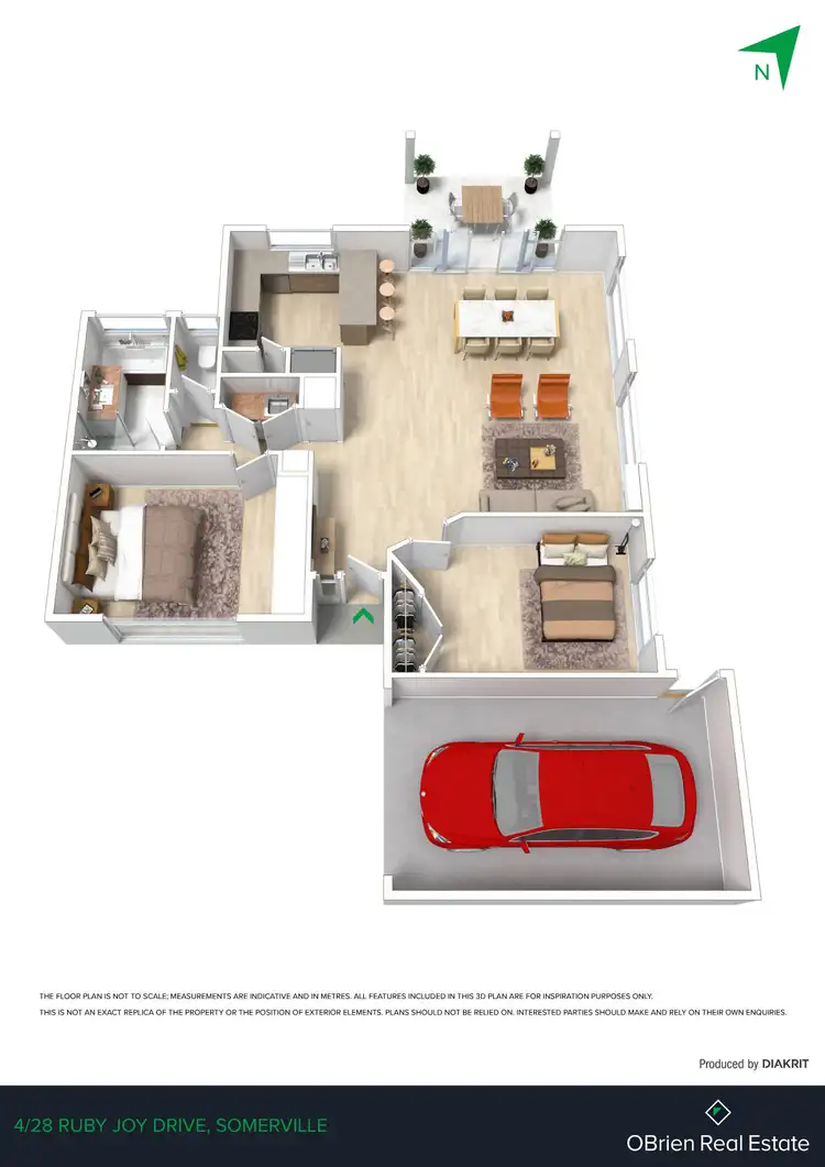 Floorplan of Homely unit listing, 4/28 Ruby Joy Drive, Somerville VIC 3912