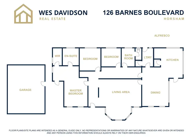 Floorplan of Homely house listing, 126 Barnes Boulevard, Horsham VIC 3400
