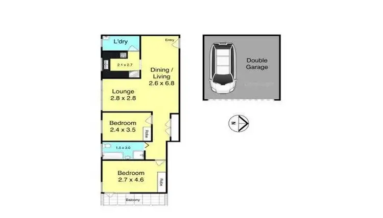 Floorplan of Homely unit listing, 2/17-19 Wilbar Avenue, Cronulla NSW 2230