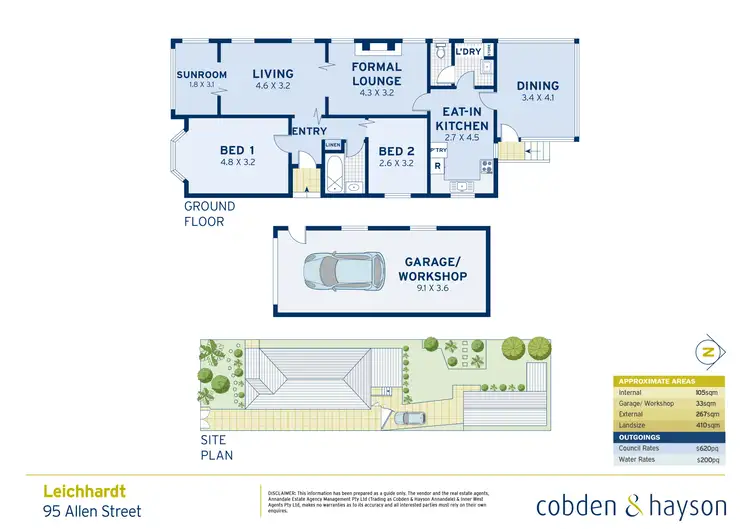 Floorplan of Homely house listing, 95 Allen Street, Leichhardt NSW 2040