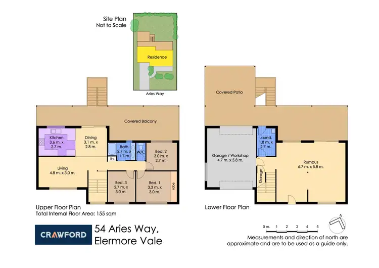 Floorplan of Homely house listing, 54 Aries Way, Elermore Vale NSW 2287