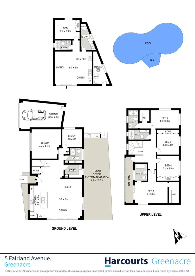 Floorplan of Homely house listing, 5 Fairland Avenue, Greenacre NSW 2190