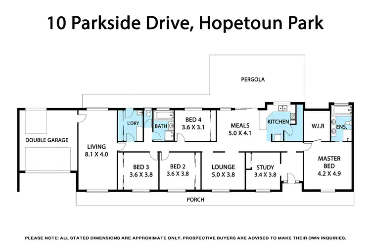 Floorplan of Homely house listing, 10 Parkside Drive, Hopetoun Park VIC 3340
