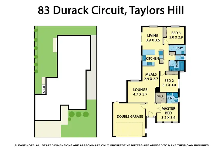 Floorplan of Homely house listing, 83 Durack Circuit, Taylors Hill VIC 3037