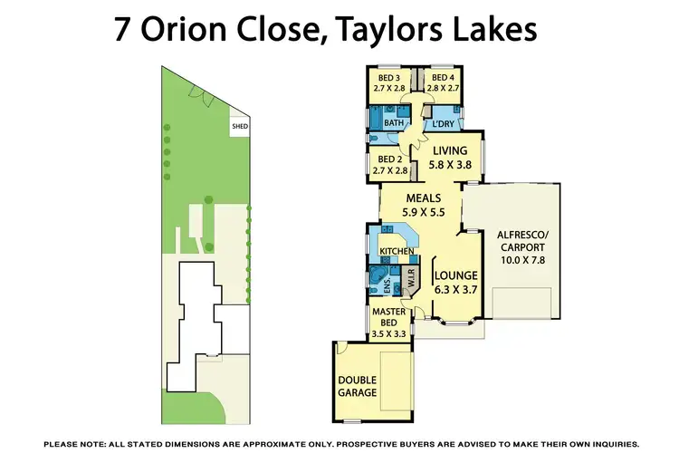 Floorplan of Homely house listing, 7 Orion Close, Taylors Lakes VIC 3038