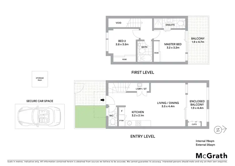 Floorplan of Homely apartment listing, Level 1/84/205 Barker Street, Randwick NSW 2031