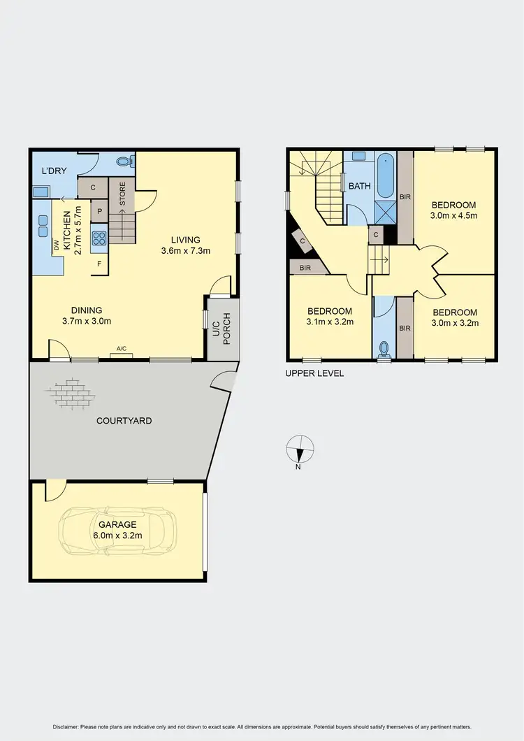 Floorplan of Homely townhouse listing, 2/22 Fletcher Street, Essendon VIC 3040