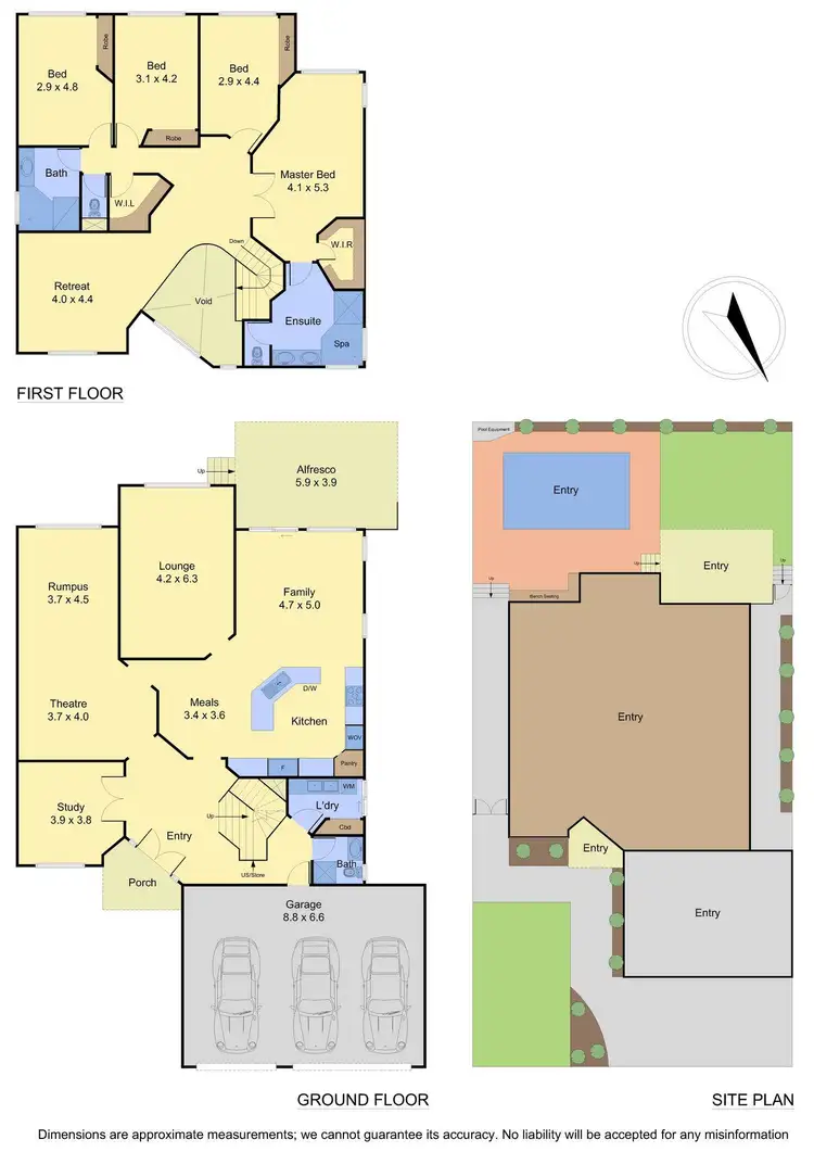 Floorplan of Homely house listing, 28 Delacombe Drive, Mill Park VIC 3082