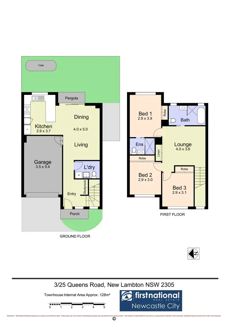 Floorplan of Homely townhouse listing, 3/25 Queens Road, New Lambton NSW 2305