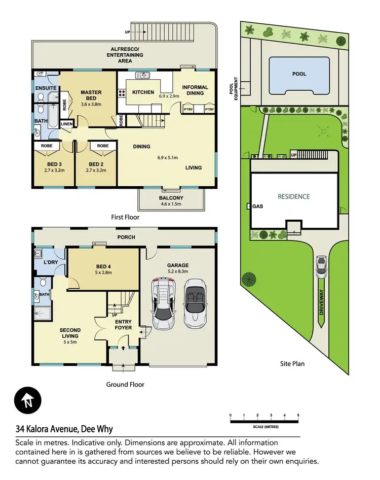 Floorplan of Homely house listing, 34 Kalora Avenue, Dee Why NSW 2099