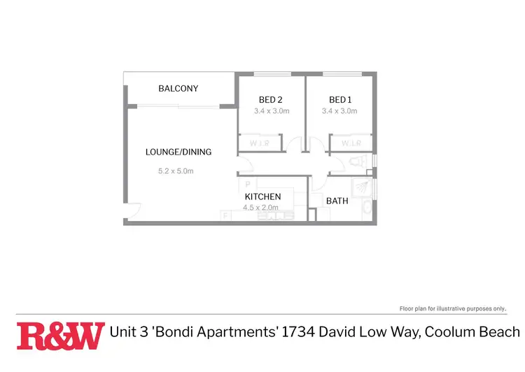 Floorplan of Homely unit listing, 3/1734 David Low Way, Coolum Beach QLD 4573