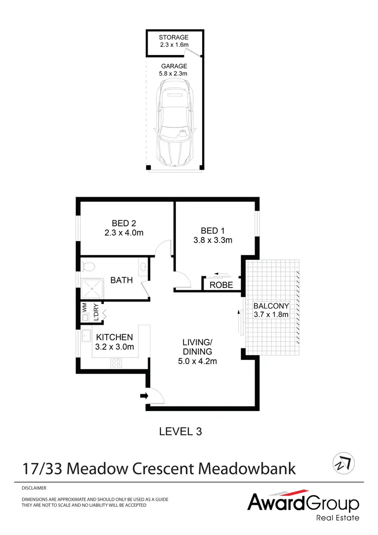 Floorplan of Homely unit listing, 17/33 Meadow Crescent, Meadowbank NSW 2114