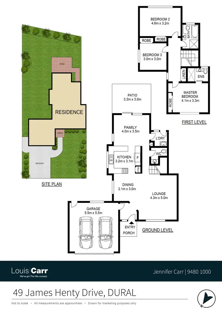 Floorplan of Homely semi-detached listing, 49 James Henty Drive, Dural NSW 2158