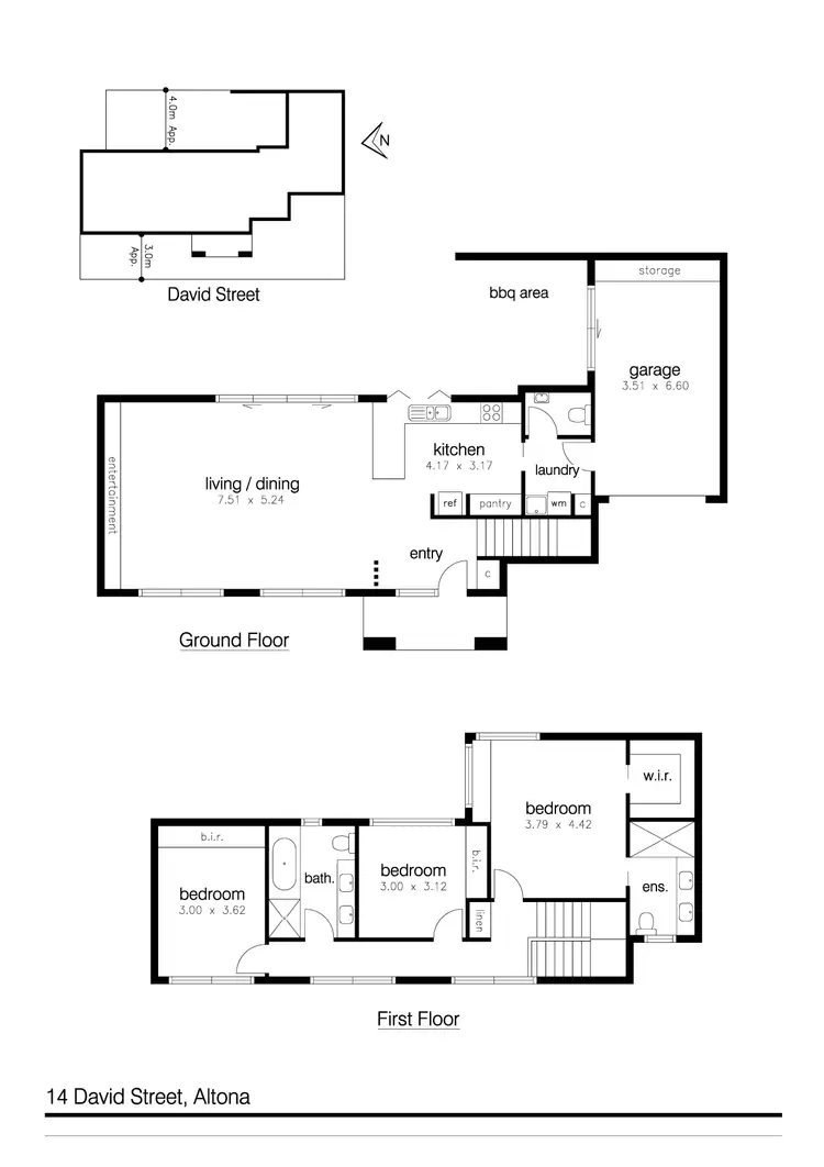 Floorplan of Homely house listing, 14 David Street, Altona VIC 3018
