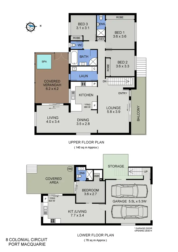 Floorplan of Homely house listing, 8 Colonial Circuit, Port Macquarie NSW 2444