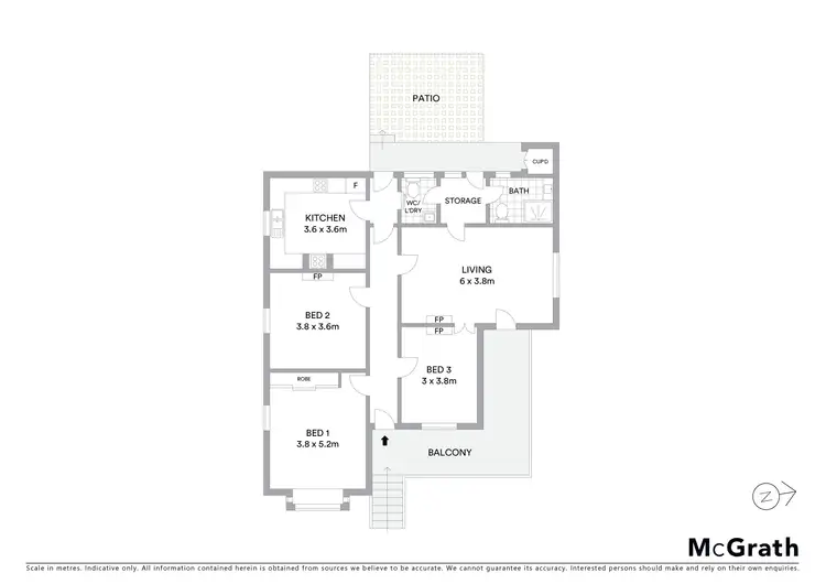 Floorplan of Homely house listing, 1/50 Atchison Street, Wollongong NSW 2500