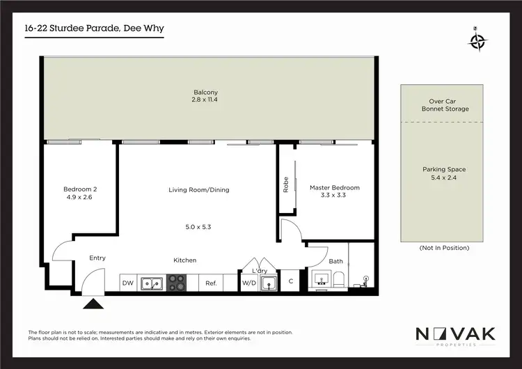 Floorplan of Homely apartment listing, 602/16-22 Sturdee Parade, Dee Why NSW 2099