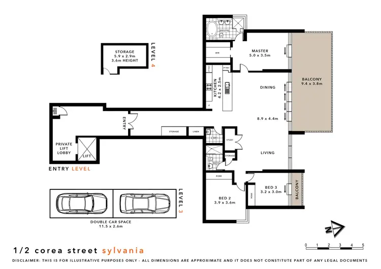 Floorplan of Homely apartment listing, 1/2 Corea Street, Sylvania NSW 2224