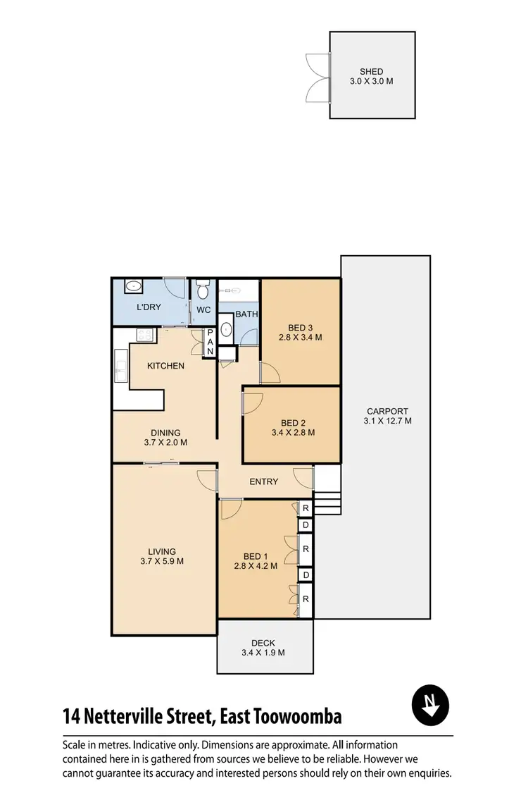 Floorplan of Homely house listing, 14 Netterville Street, East Toowoomba QLD 4350