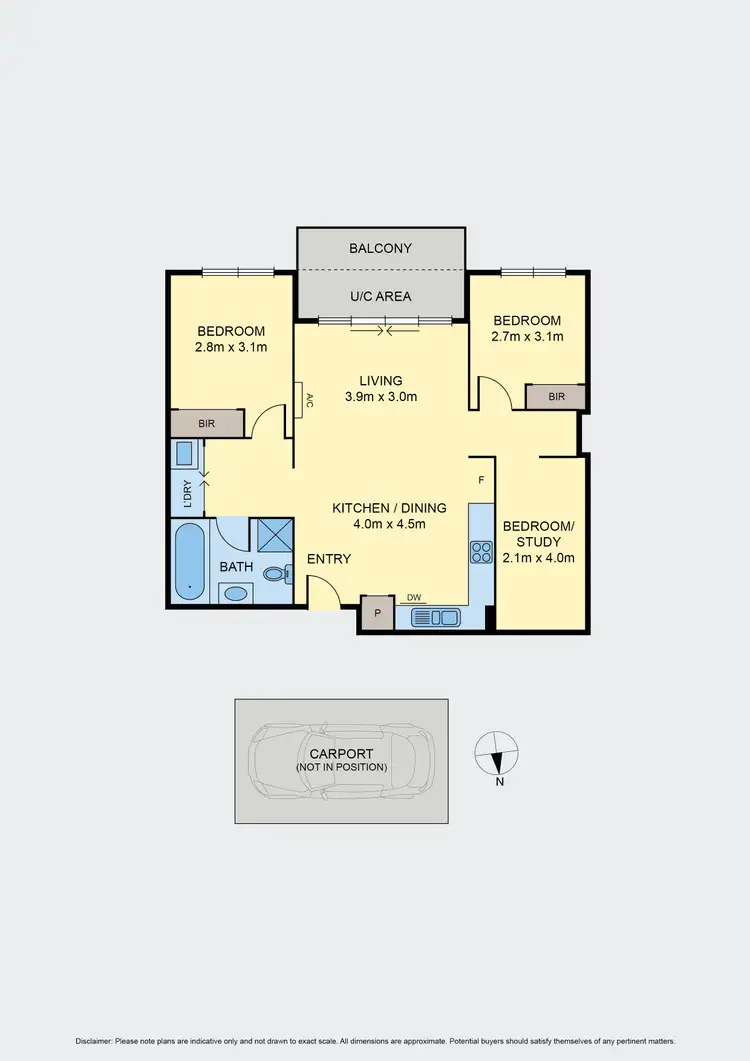 Floorplan of Homely apartment listing, 19/155 Gordon Street, Footscray VIC 3011