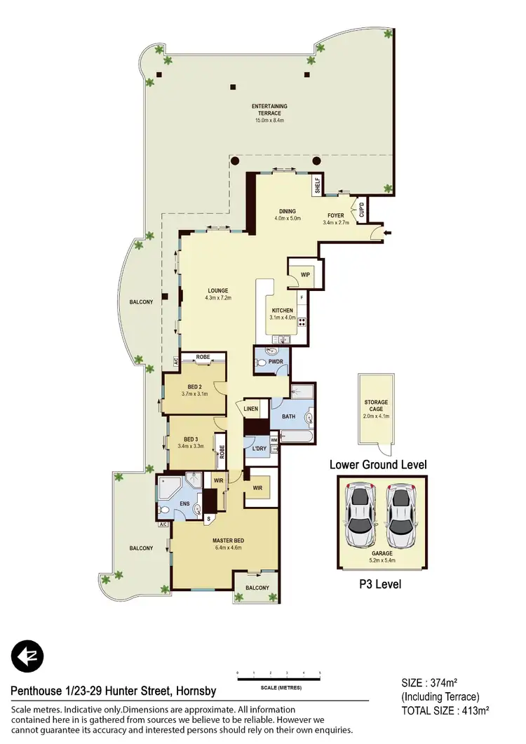 Floorplan of Homely apartment listing, 901/23-29 Hunter Street, Hornsby NSW 2077