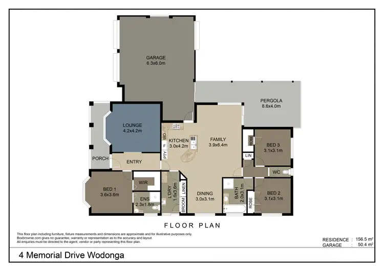 Floorplan of Homely house listing, 4 Memorial Drive, Wodonga VIC 3690