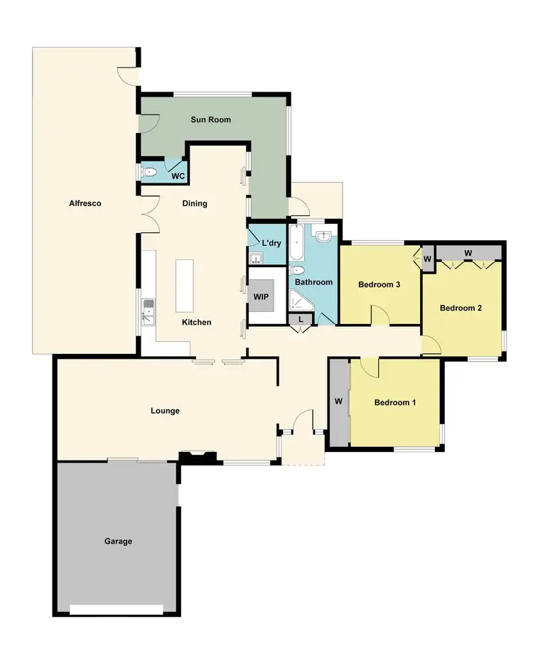 Floorplan of Homely house listing, 233 Gladstone Street, Maryborough VIC 3465
