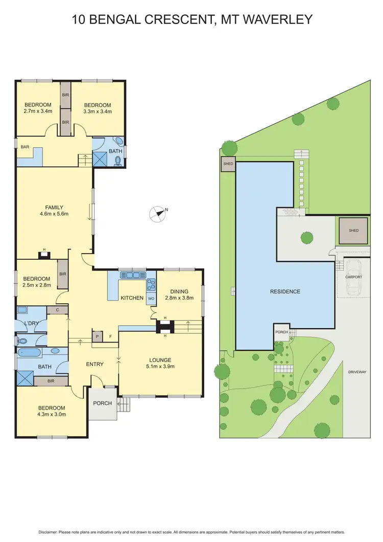 Floorplan of Homely house listing, 10 Bengal Crescent, Mount Waverley VIC 3149