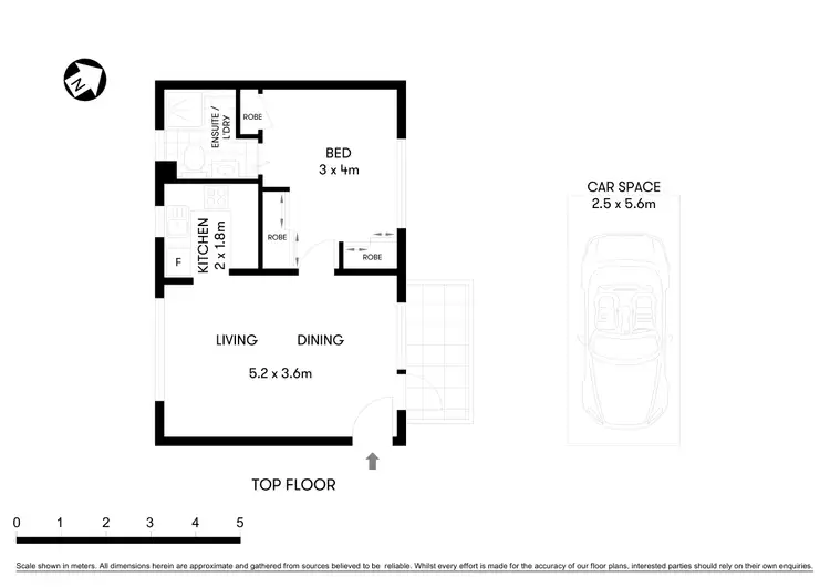 Floorplan of Homely apartment listing, 5/49 Abbott Street, Cammeray NSW 2062
