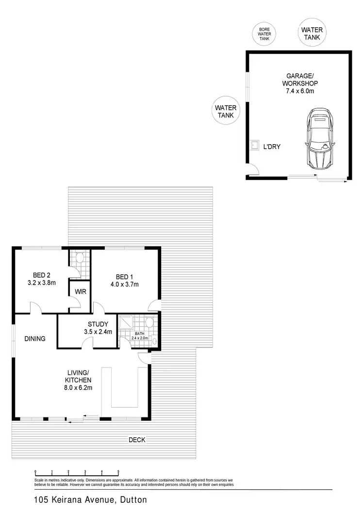 Floorplan of Homely house listing, 105 Keirana Avenue, Dutton Way VIC 3305