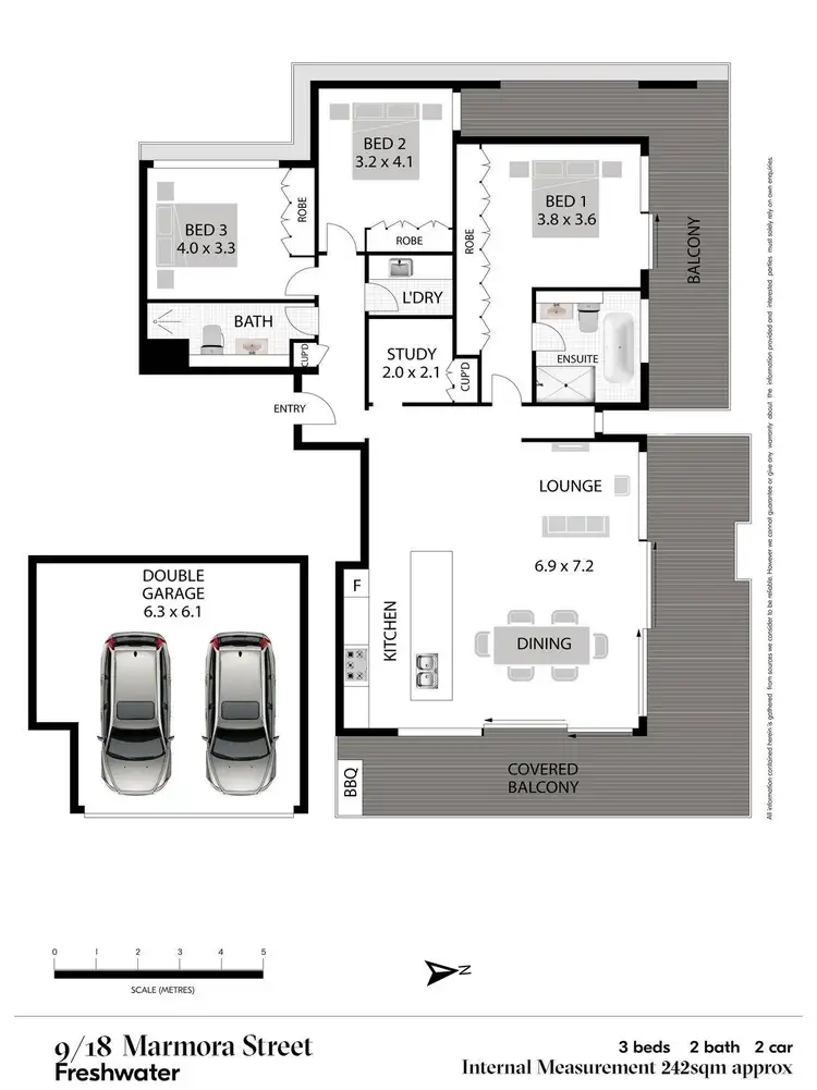 Floorplan of Homely unit listing, 9/18 Marmora Street, Freshwater NSW 2096
