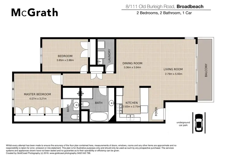 Floorplan of Homely unit listing, 8/111 Old Burleigh Road, Broadbeach QLD 4218