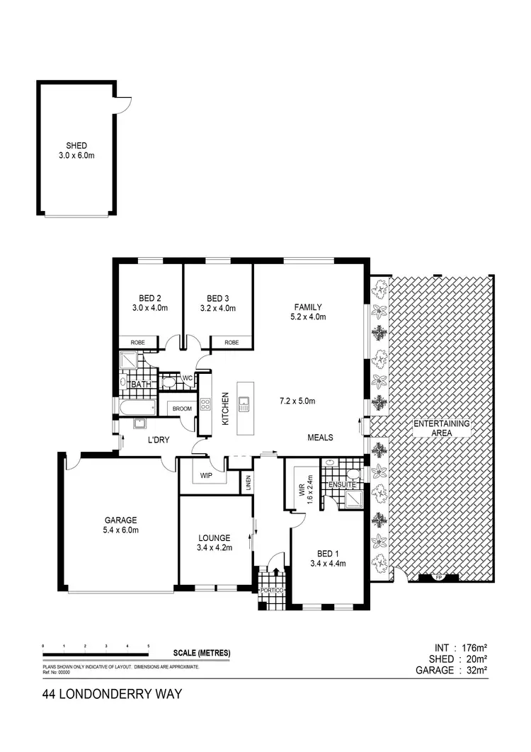 Floorplan of Homely house listing, 44 Londonderry Way, Epsom VIC 3551