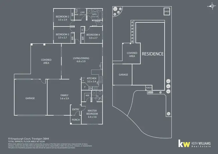 Floorplan of Homely house listing, 11 Kingsburgh Court, Traralgon VIC 3844