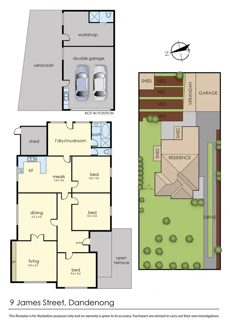 Floorplan of Homely house listing, 9 James Street, Dandenong VIC 3175