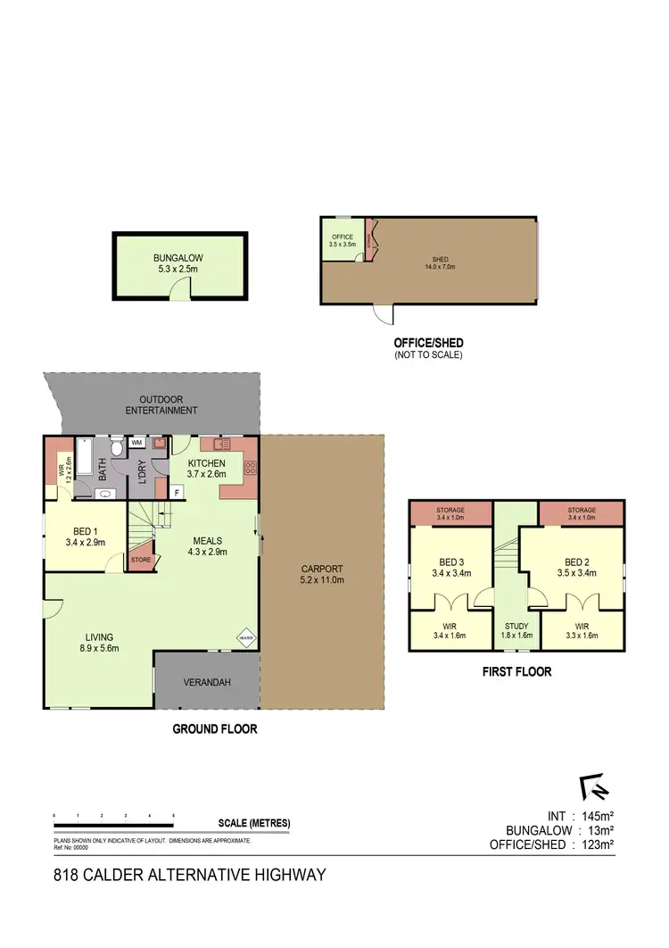 Floorplan of Homely house listing, 818 Calder Alternative Highway, Lockwood South VIC 3551
